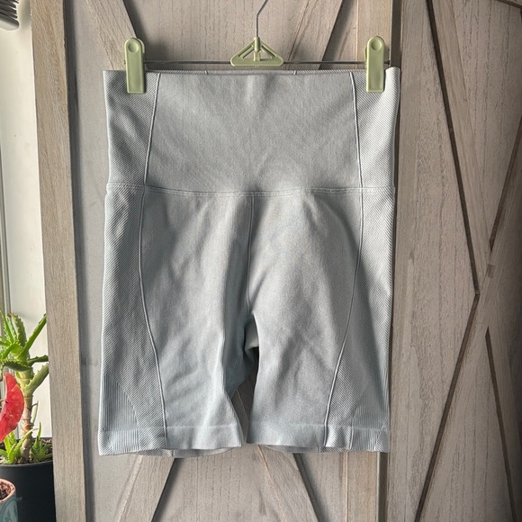 Women's Baby Blue High-Waisted Shorts - Picture 1 of 8